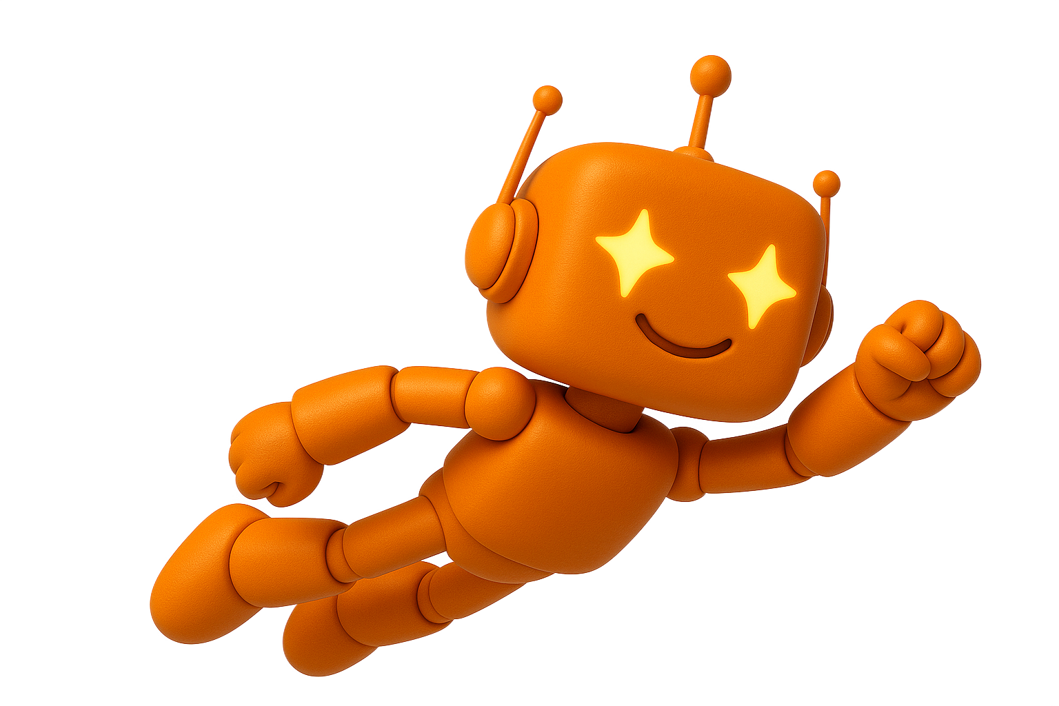 Robot volando entre las integraciones